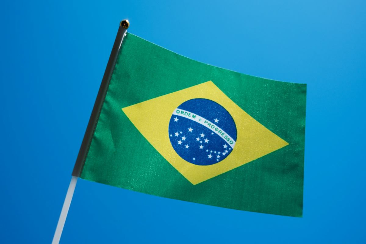 Brazil's national flag.