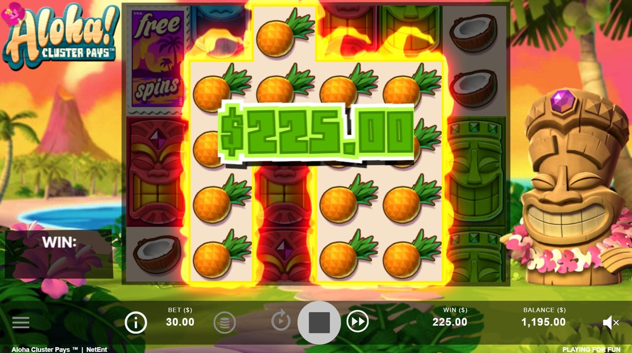 Aloha! Cluster Pays win