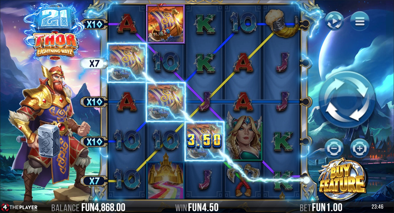 21 Thor Lightning slot - Lightning Ways win