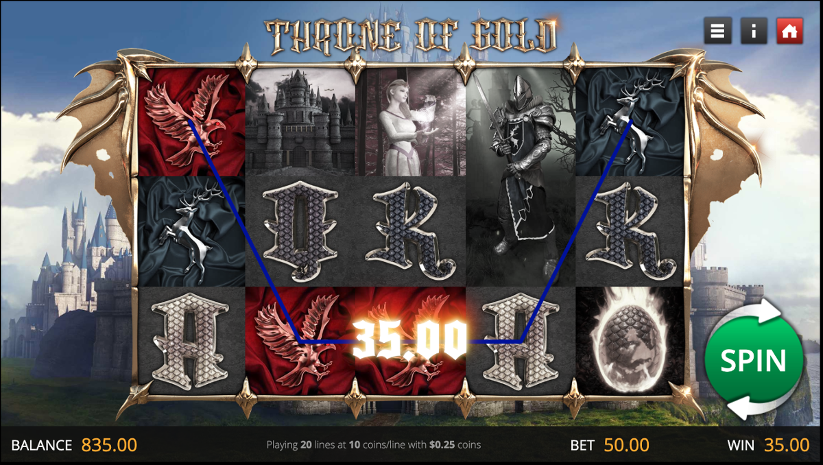 Throne of Gold win