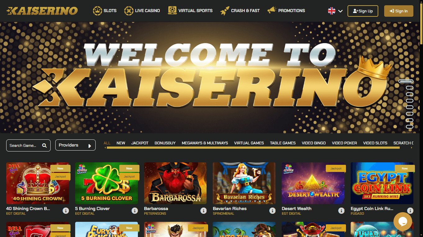 kaiserino_casino_homepape_desktop