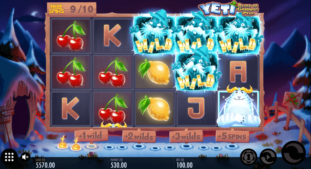 Yeti Battle of Greenhat Peak sticky wilds