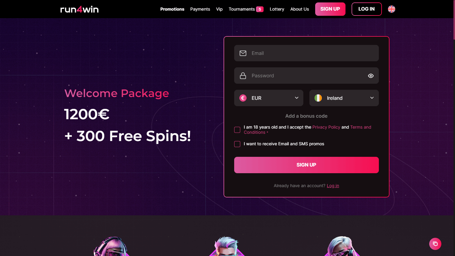 Exclusive Promotions at Run4Win