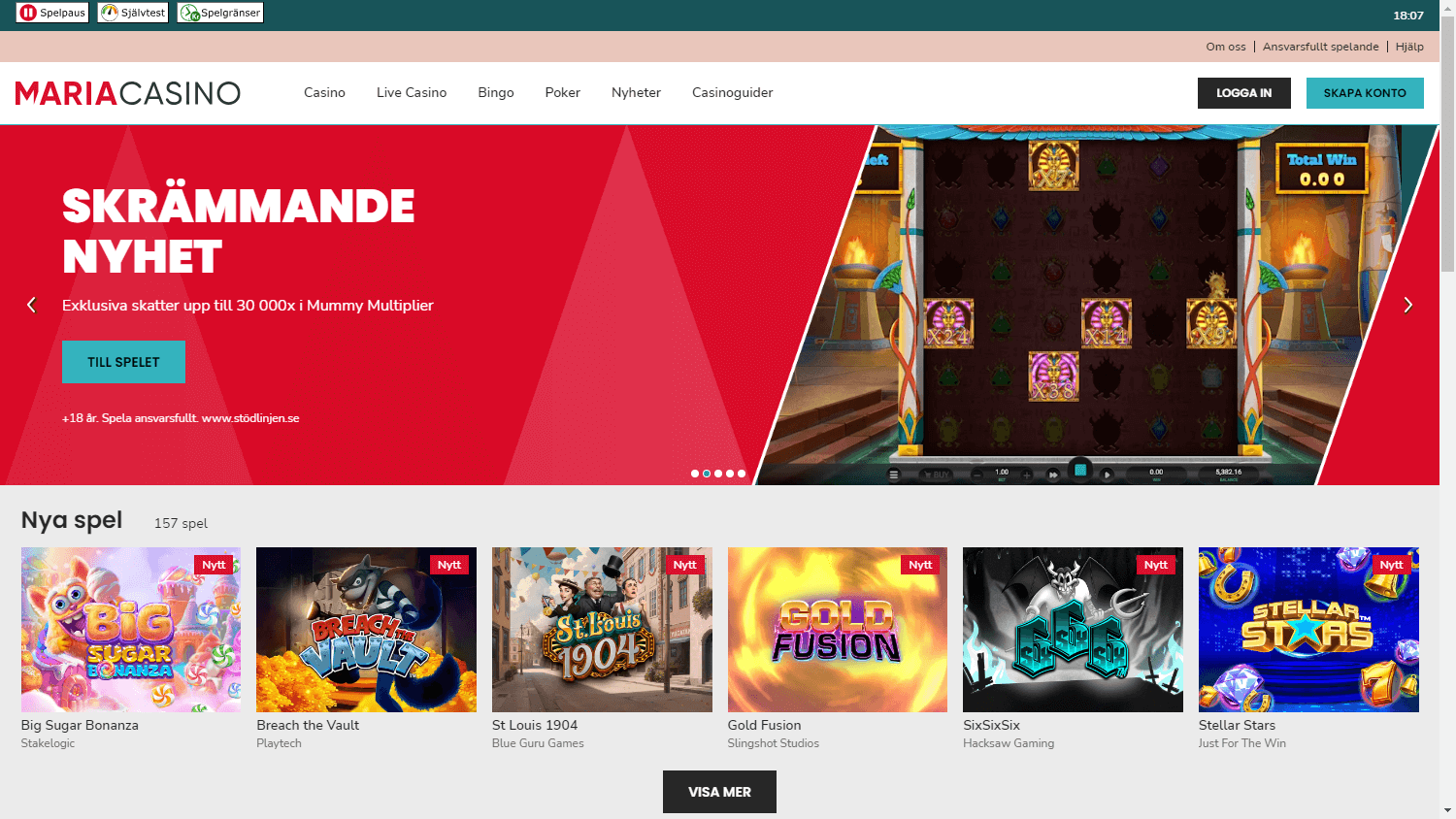 maria casino bonus code
