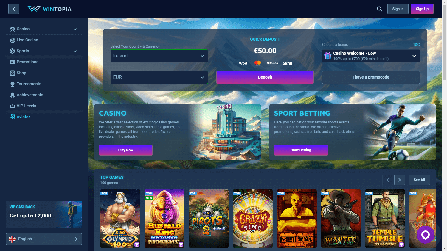 wintopia_casino_homepage_desktop