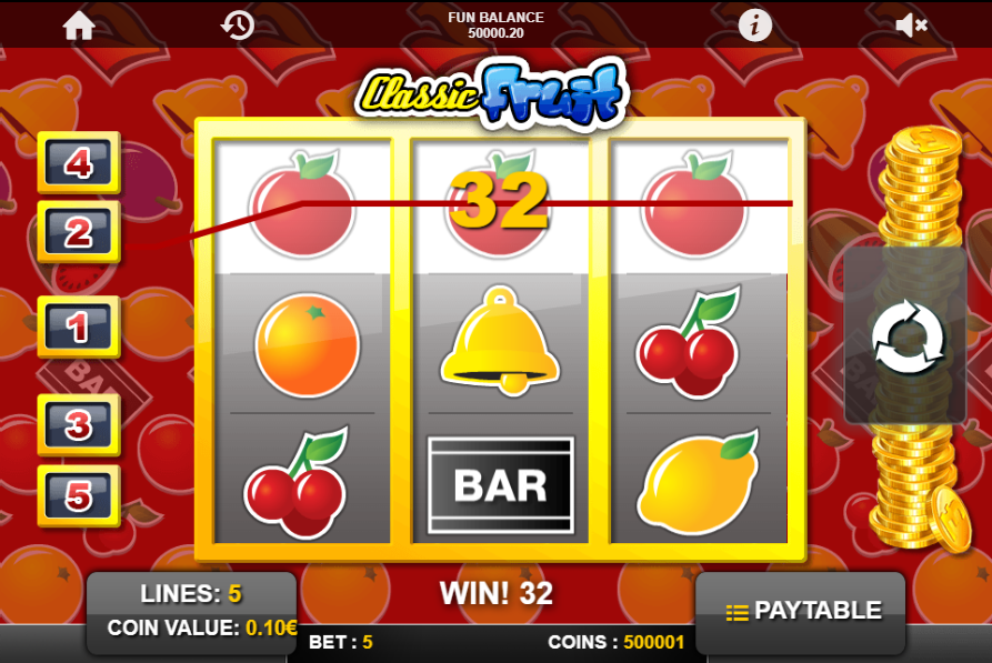 Classic Fruit slot win