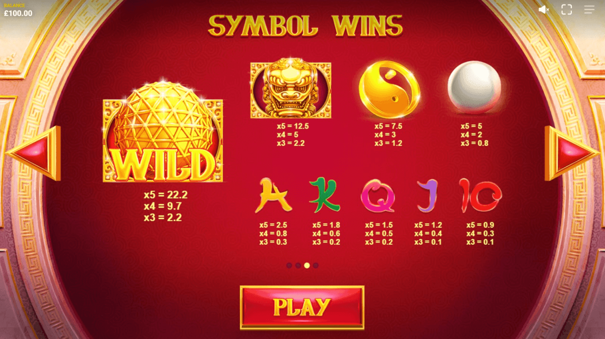 Golden Offer paytable