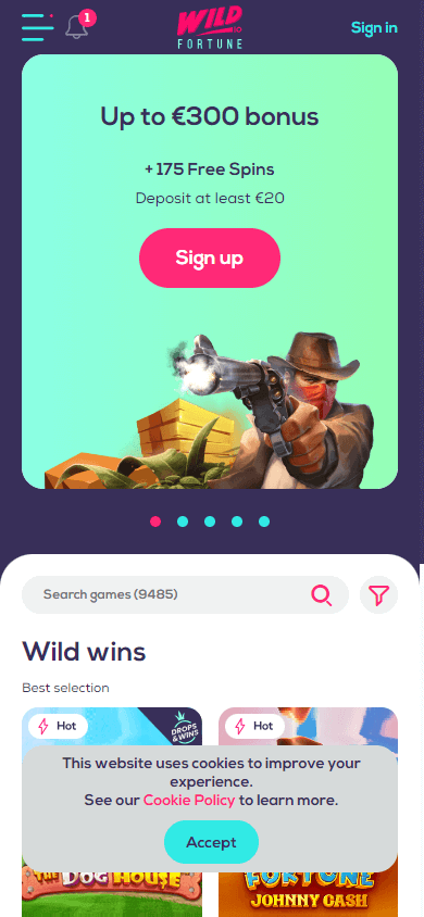 wildfortune.io_casino_homepage_mobile