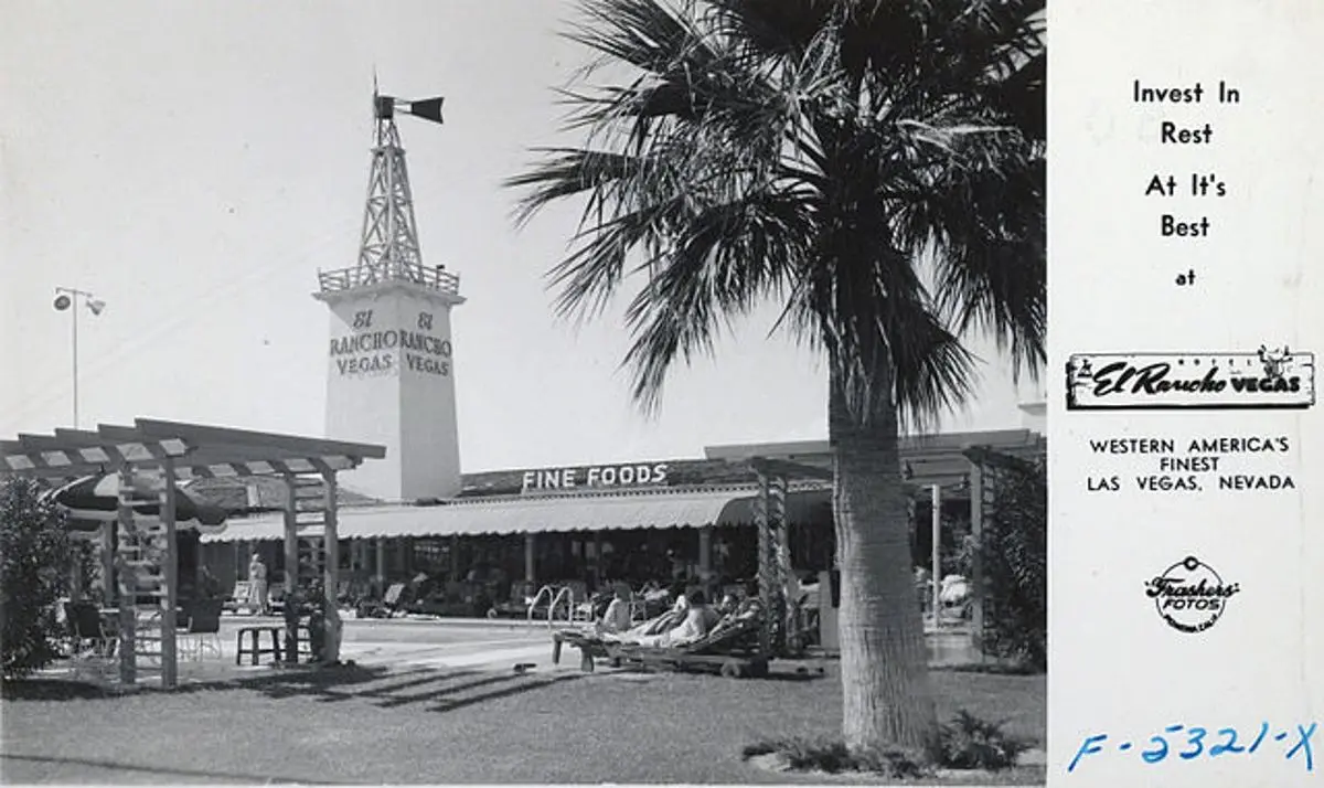 The El Rancho Vegas on a Post Card