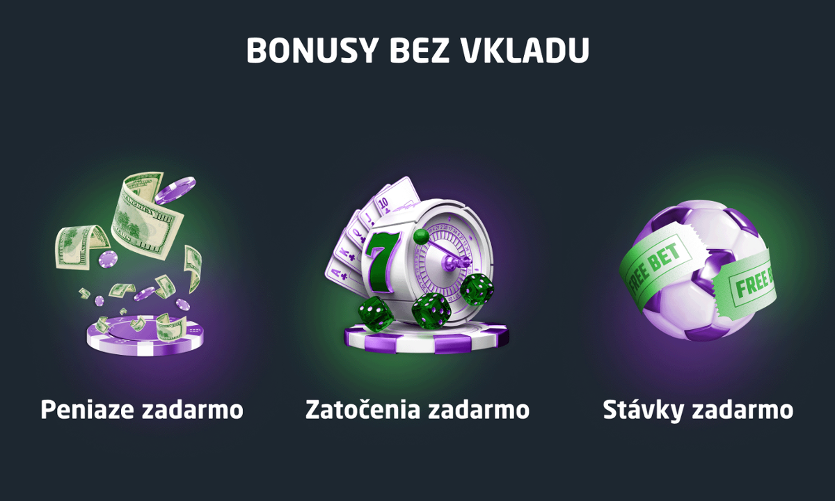 Typy kasíno bonusov bez vkladu