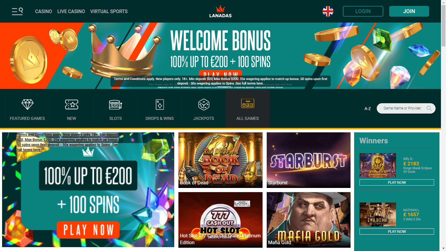 lanadas_casino_homepage_desktop