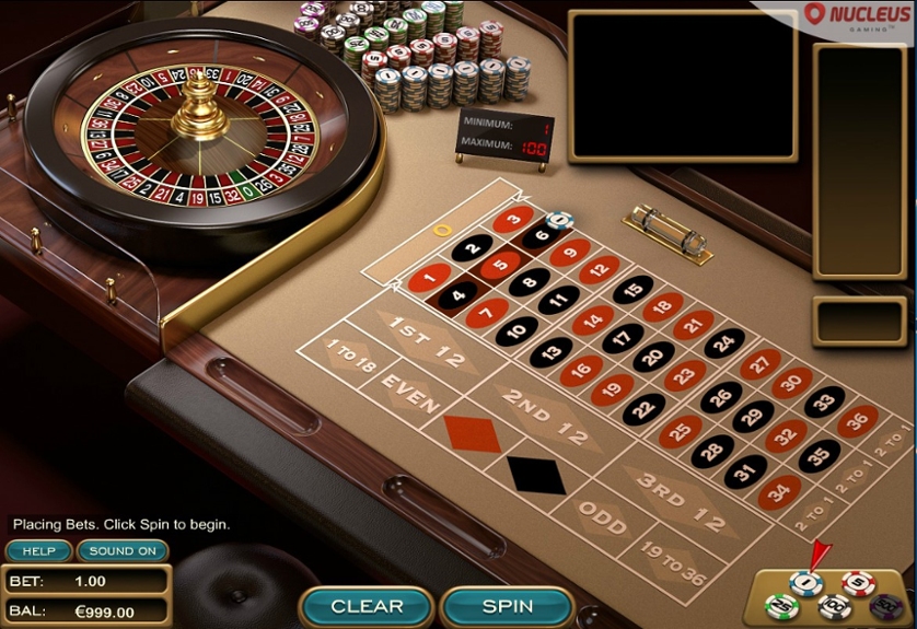 Play Free European Roulette (Nucleus) Game