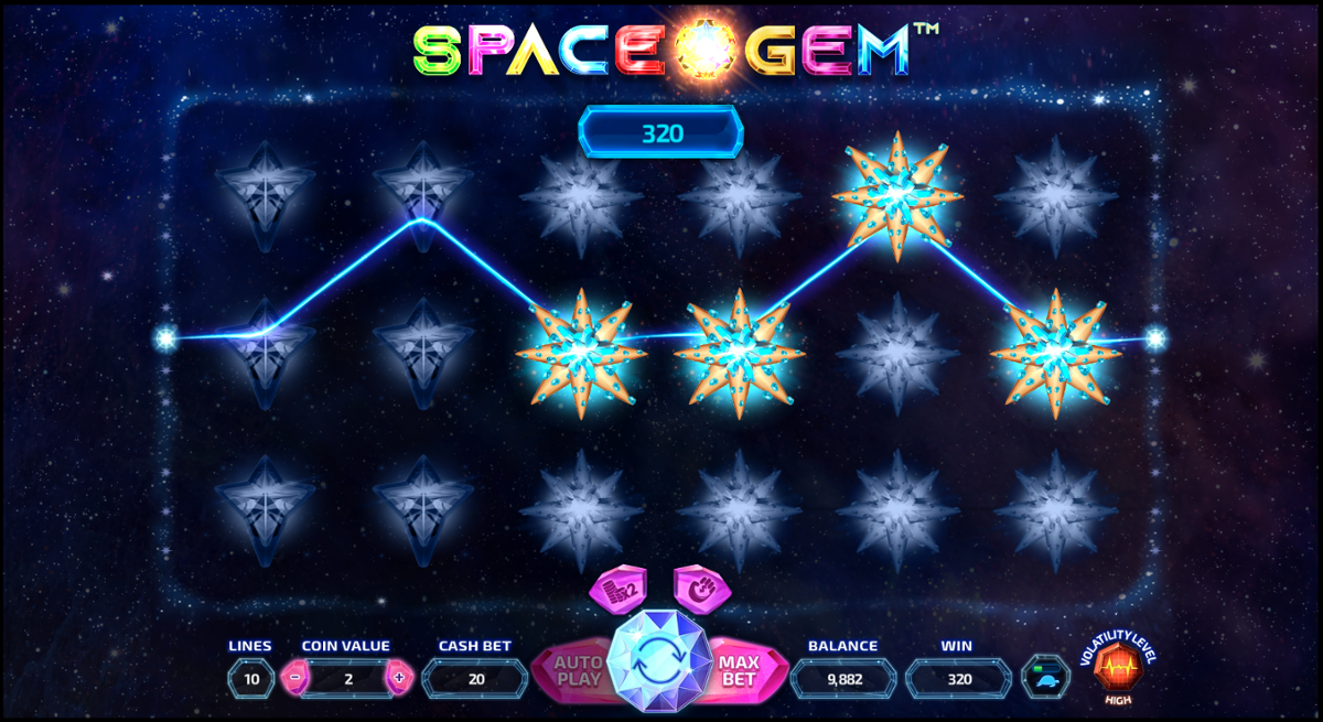Space Gem right-to-left win
