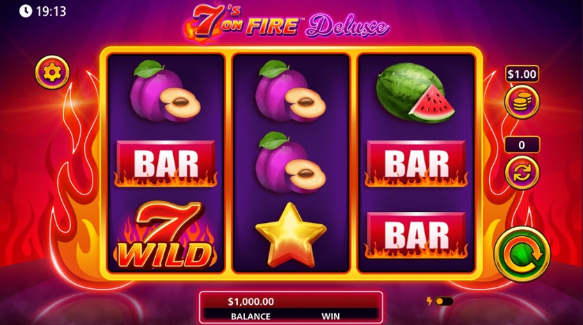 Sevens on Fire slot