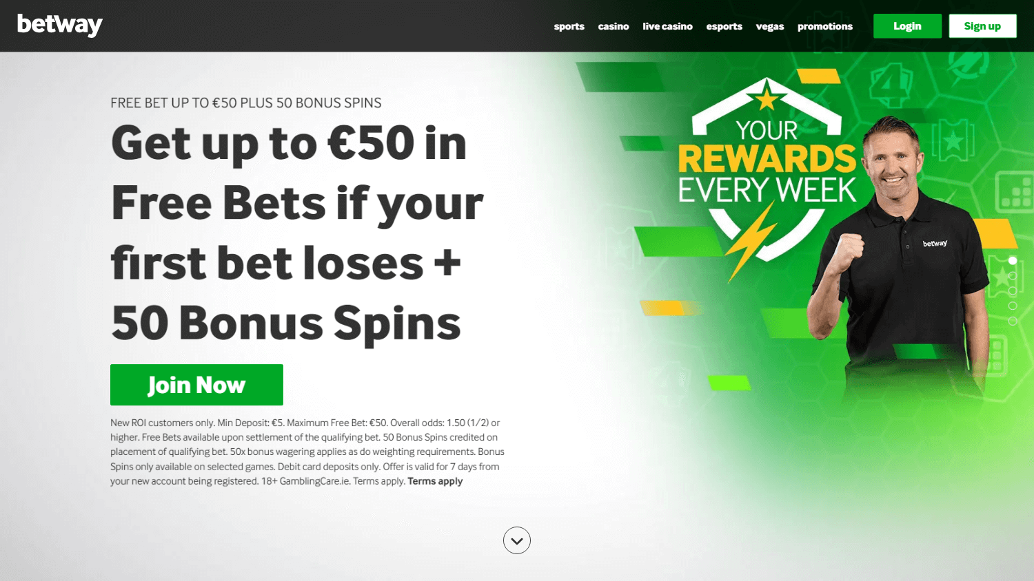 betway no deposit bonus