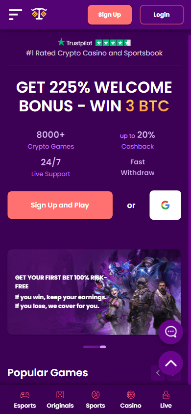 trustdice_casino_homepage_mobile