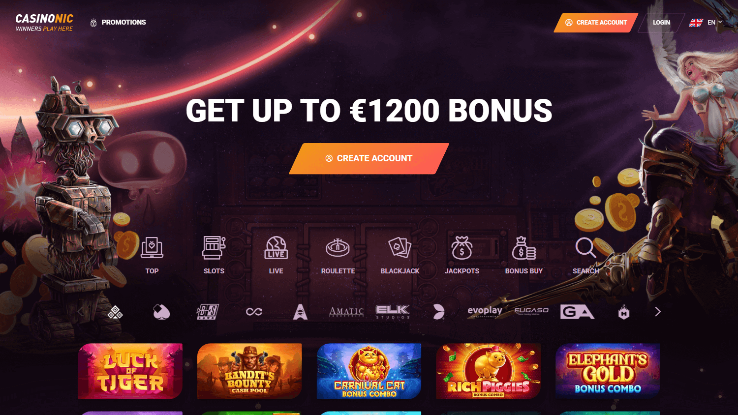 Casinonic slots
