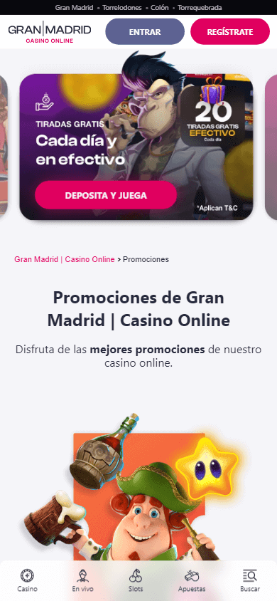 Promociones móviles de Gran Casino Madrid