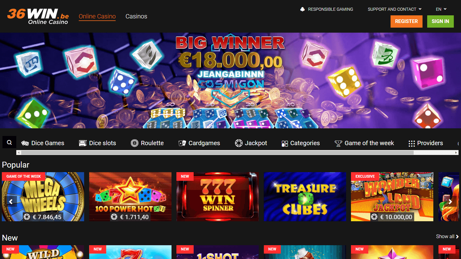 36win_casino_homepage_desktop