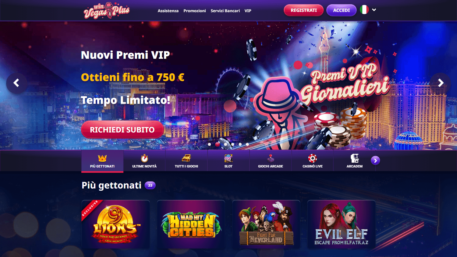 winvegasplus_casino_homepage_desktop