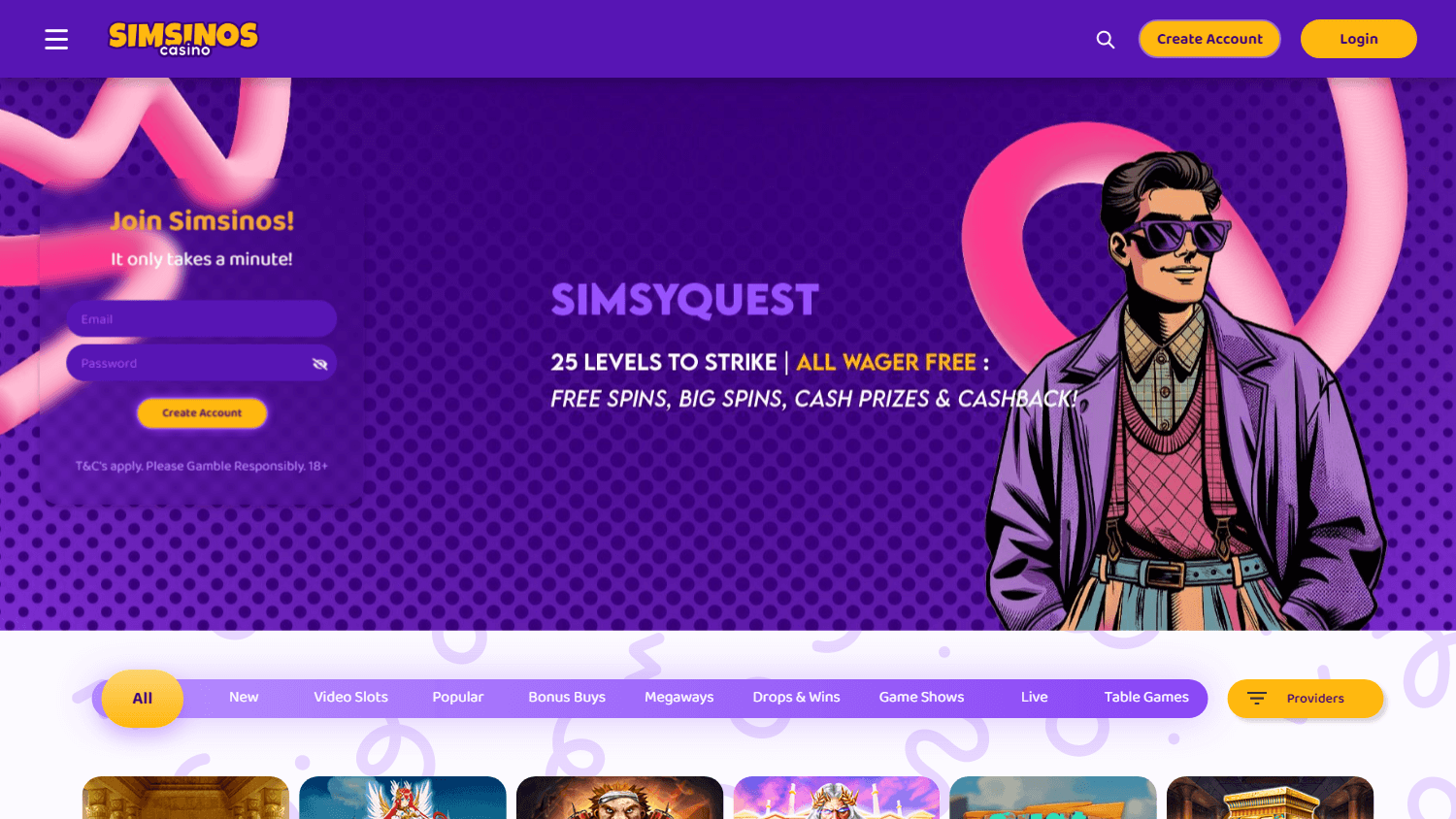 simsinos_casino_homepage_desktop