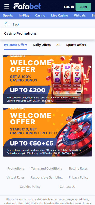 Fafabet mobile