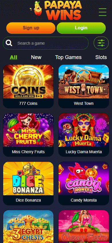 papaya_wins_casino_game_gallery_mobile