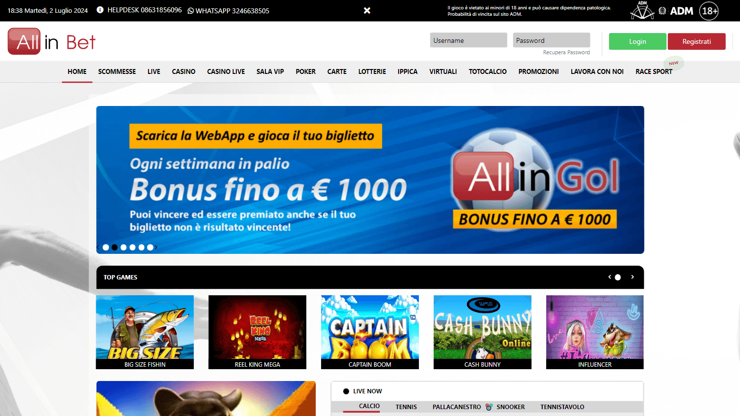 allinbet_casino_homepage_desktop