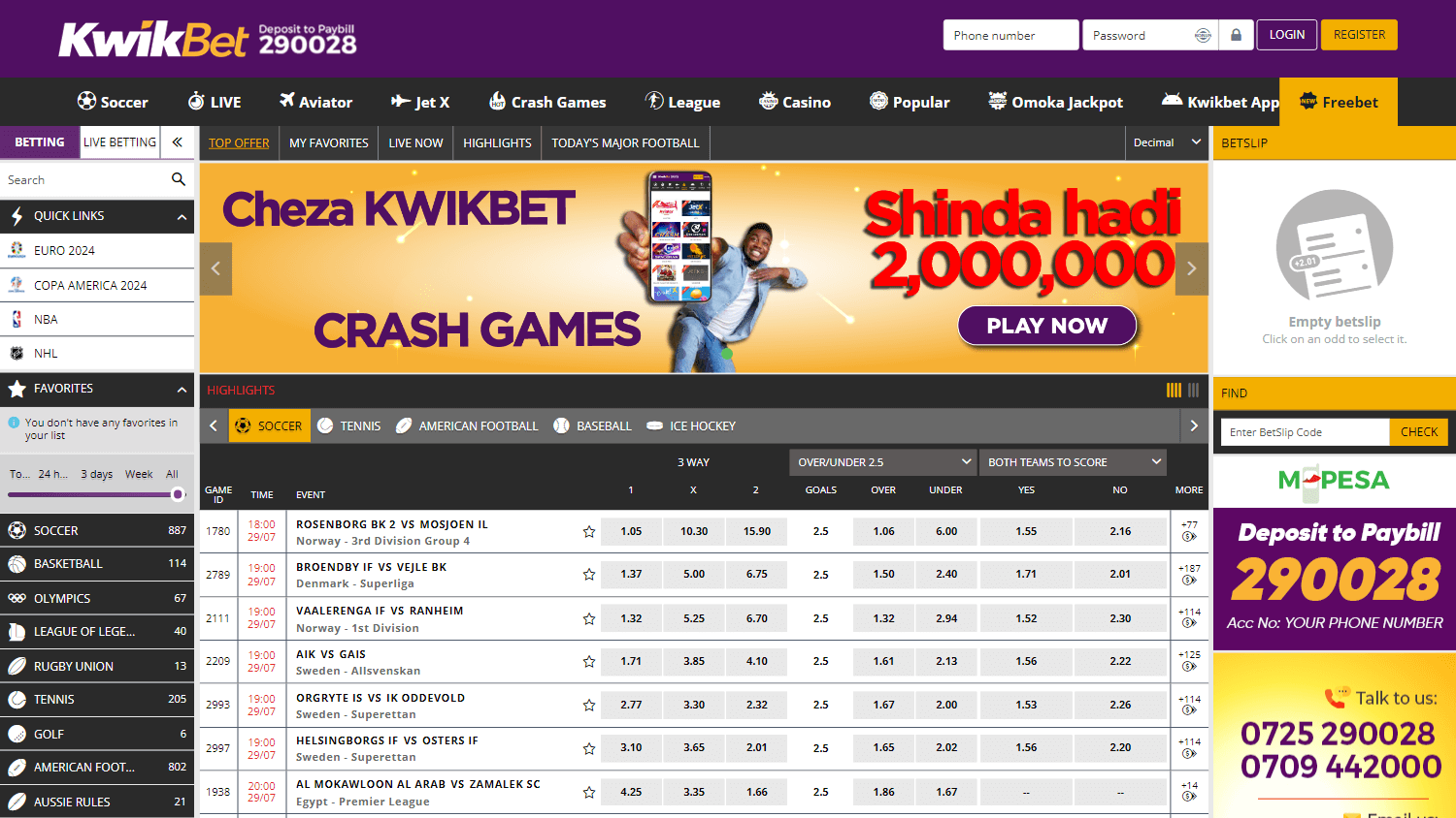 kwikbet_casino_homepage_desktop