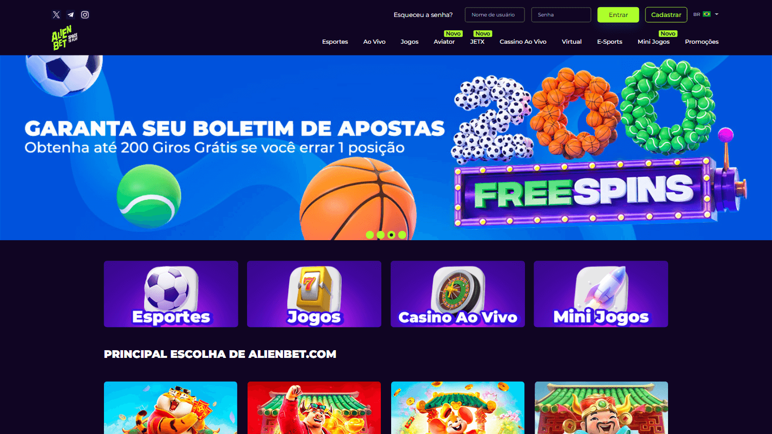 alienbet_casino_homepage_desktop