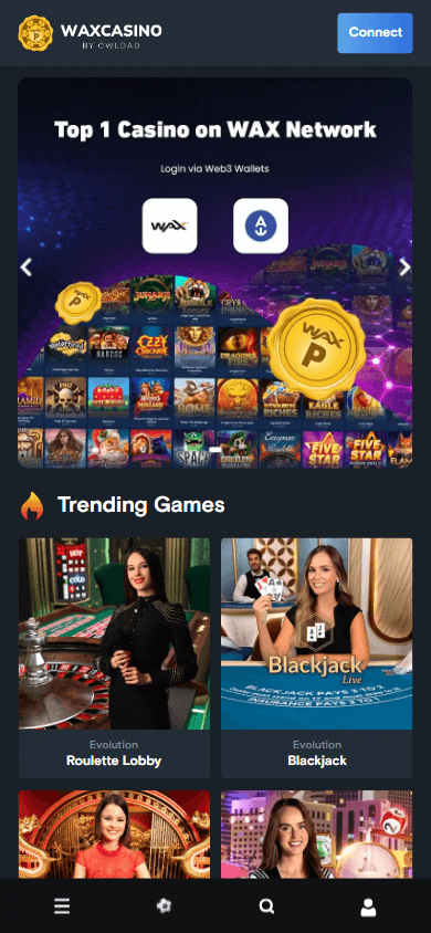 wax_casino_homepage_mobile