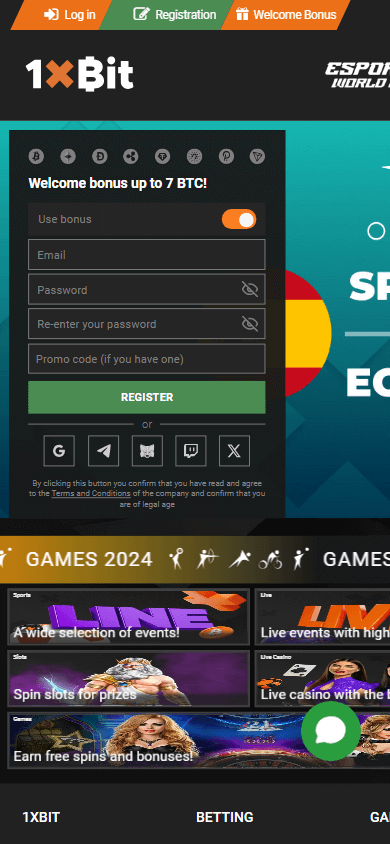 1xbit_casino_homepage_mobile