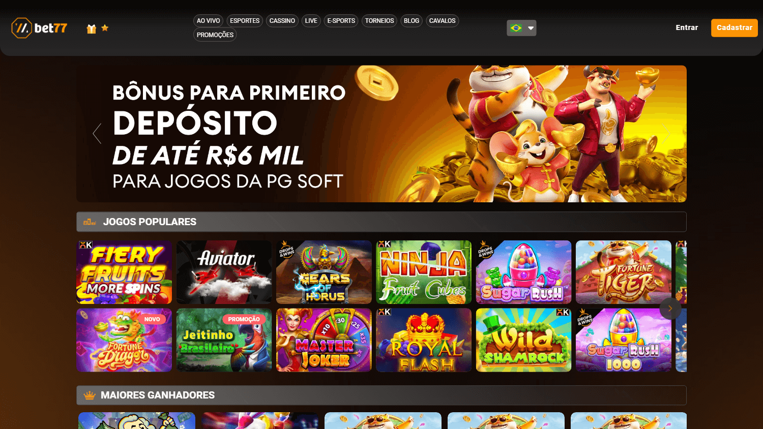 bet77_casino_homepage_desktop