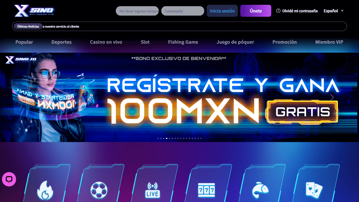 xsino_casino_homepage_desktop