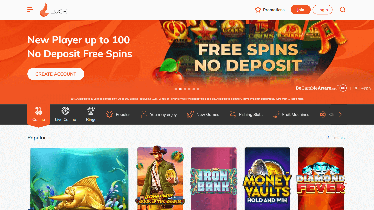 luck_casino_uk_homepage_desktop