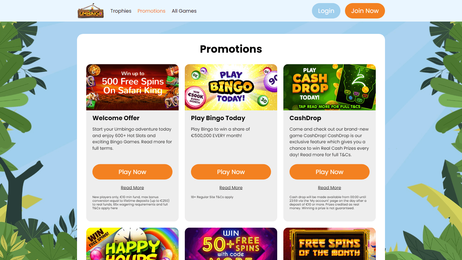 umbingo_casino_ie_promotions_desktop