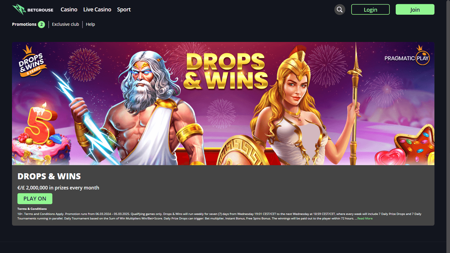 Betgrouse Casino Landing: UK Promo Code and Review