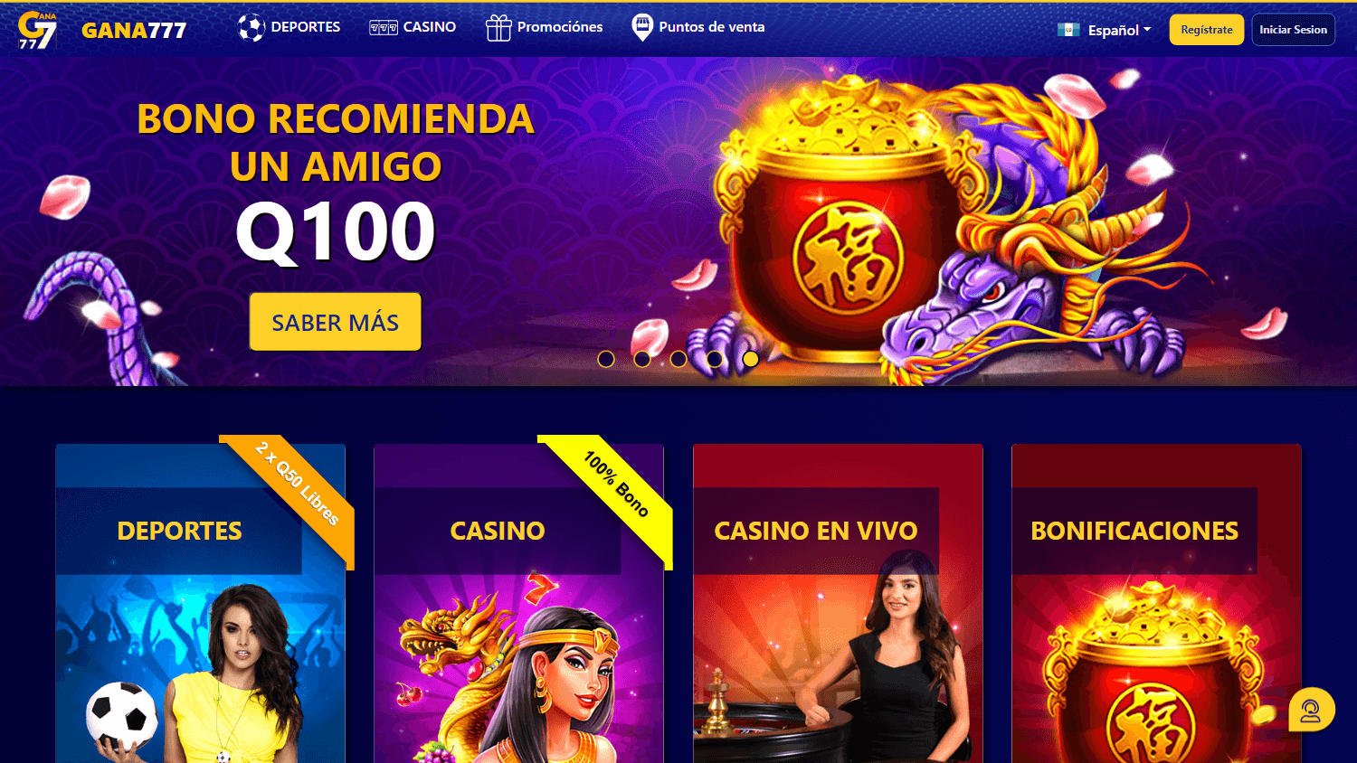 gana777_casino_homepage_desktop