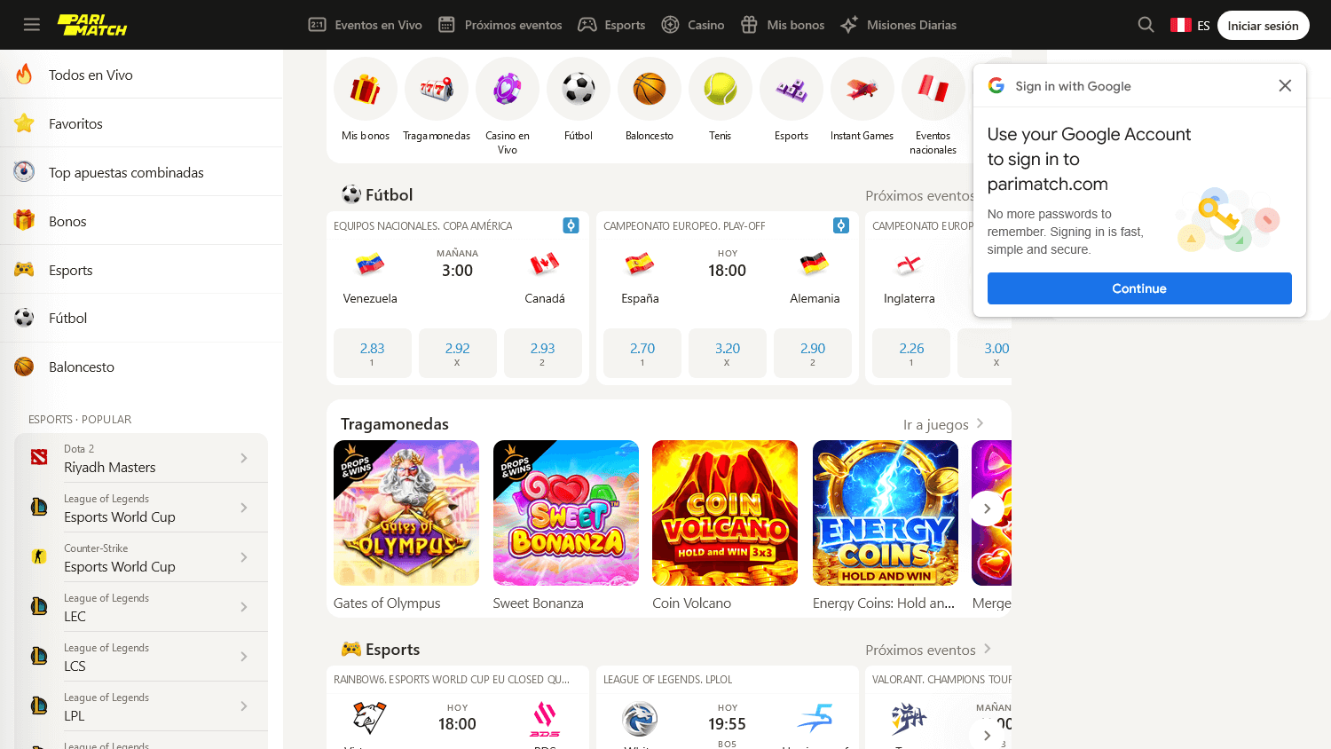 parimatch_casino_pe_homepage_desktop