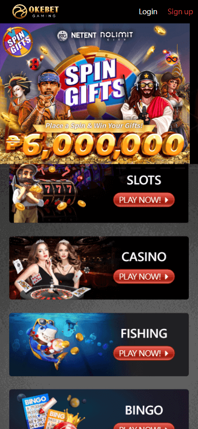 okebet_casino_homepage_mobile