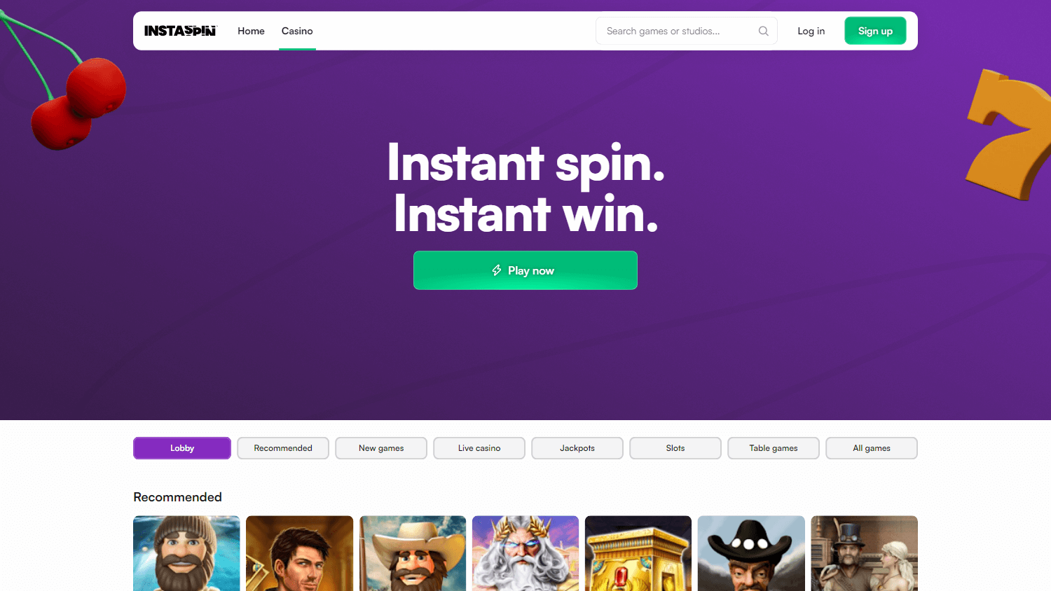 instaspin casino login