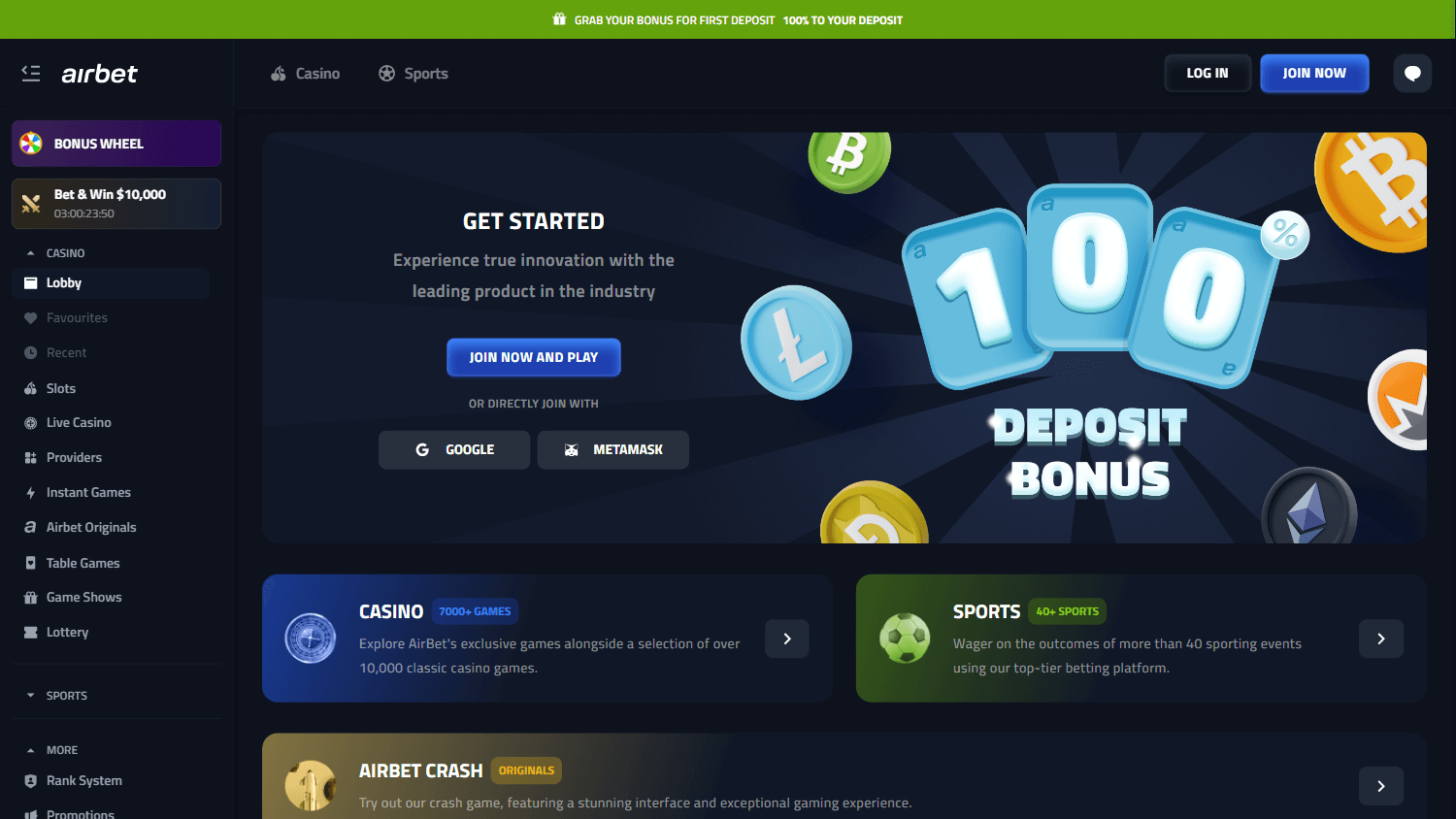 airbet.io_casino_homepage_desktop