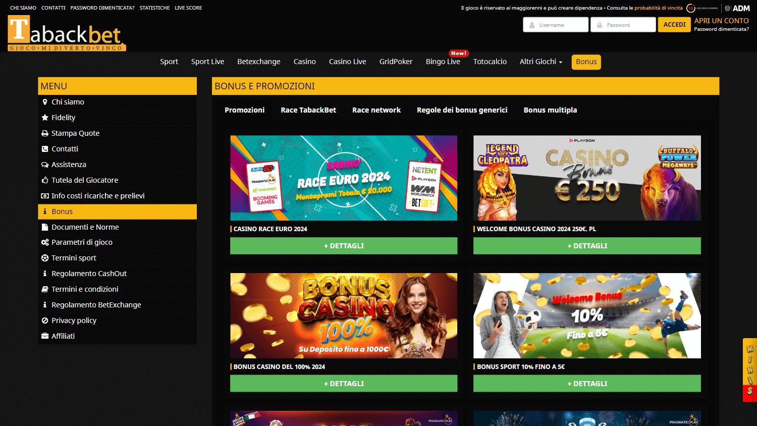 tabackbet_casino_promotions_desktop