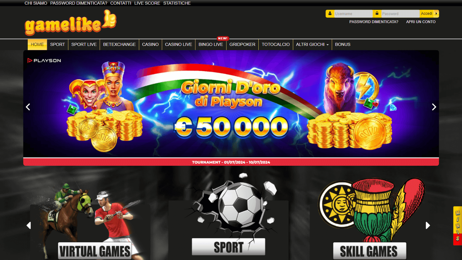 gamelike_casino_homepage_desktop