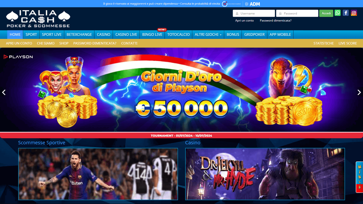 italiacash_casino_homepage_desktop