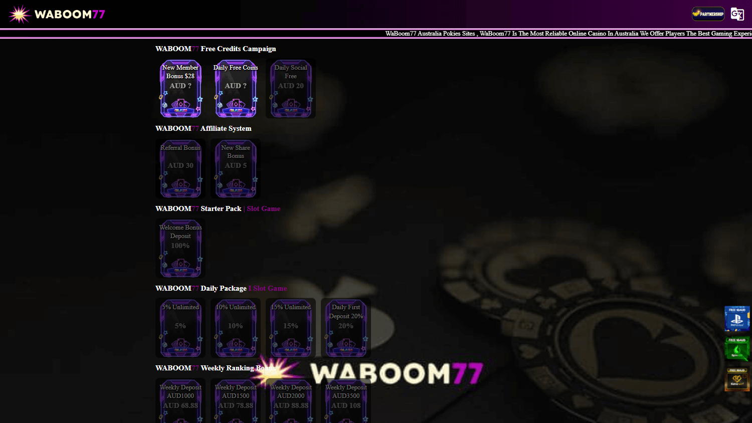 A Closer Look at https://waboom77-au.com/ for NZ Players