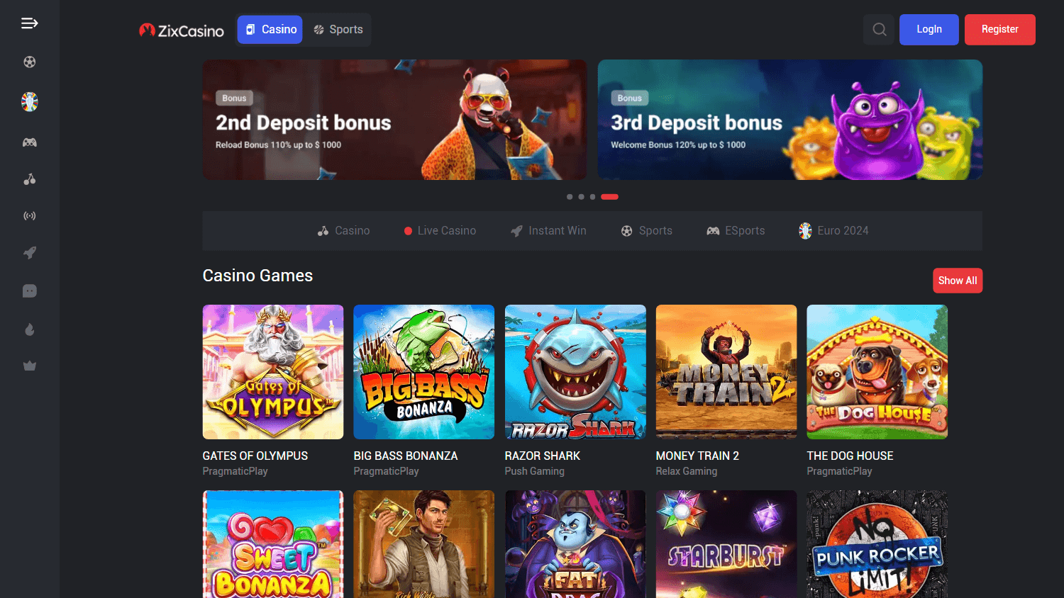 zixcasino_homepage_desktop