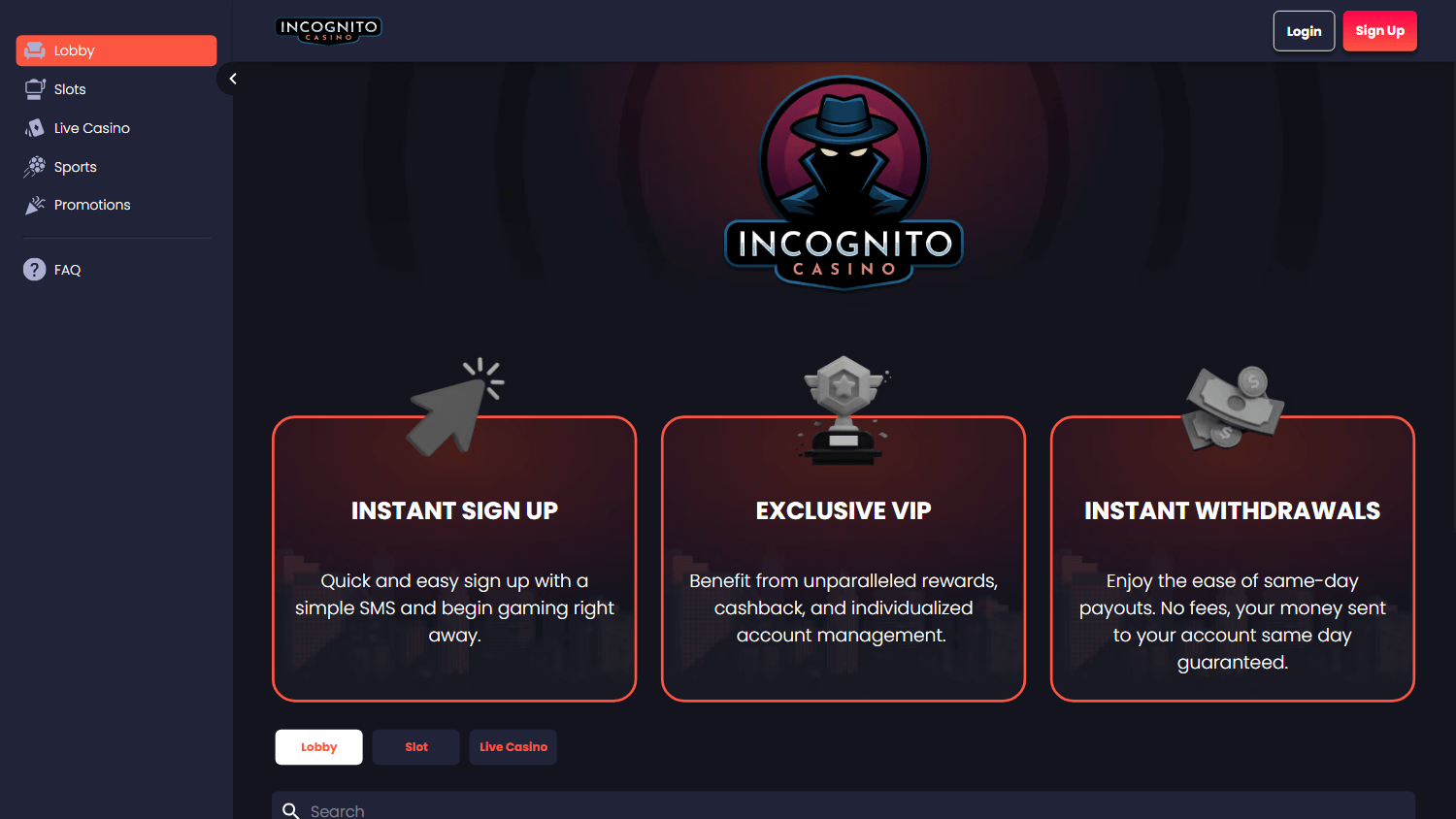 incognito_casino_homepage_desktop