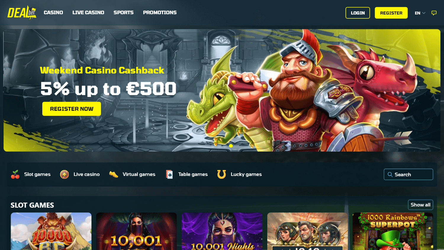 dealbet_casino_homepage_desktop