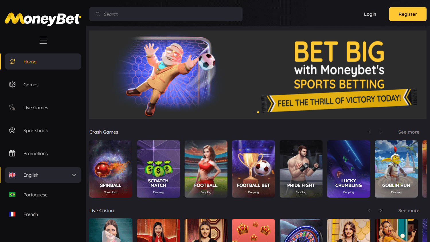 moneybet_casino_homepage_desktop